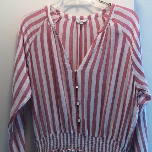 Rails Red White Jasmine Belmont Stripe Dress Large - Picture 4 of 8